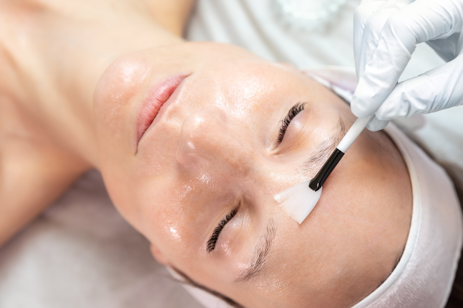 Woman Getting Facial Skincare Treatment